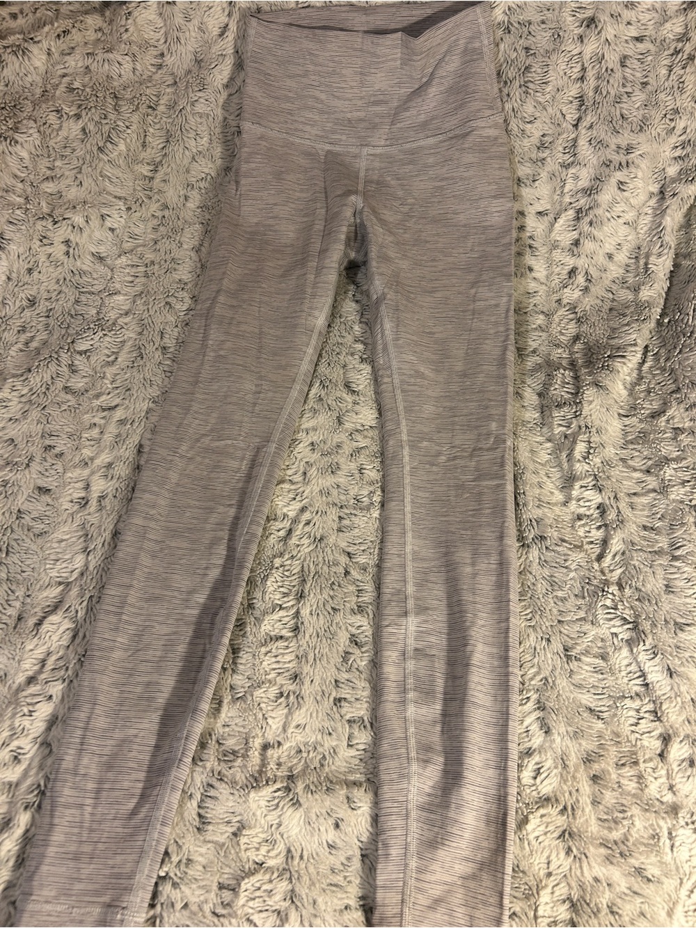 lululemon athletica Heathered Light Gray High-Rise Leggings
